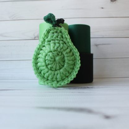 la capitaine crochete diy crochet kit scrubbie scrubber scrubby scouring pad pear green apple